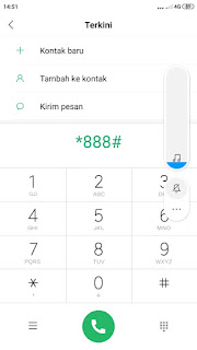 cek pulsa dan masa aktif kartu telkomsel melalui dial up ke nomor *888#