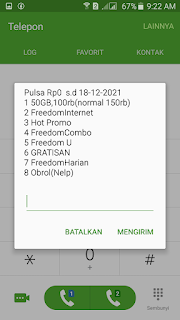 sisa pulsa dan masa katif pulsa